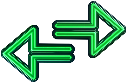 Crypto exchange arrows